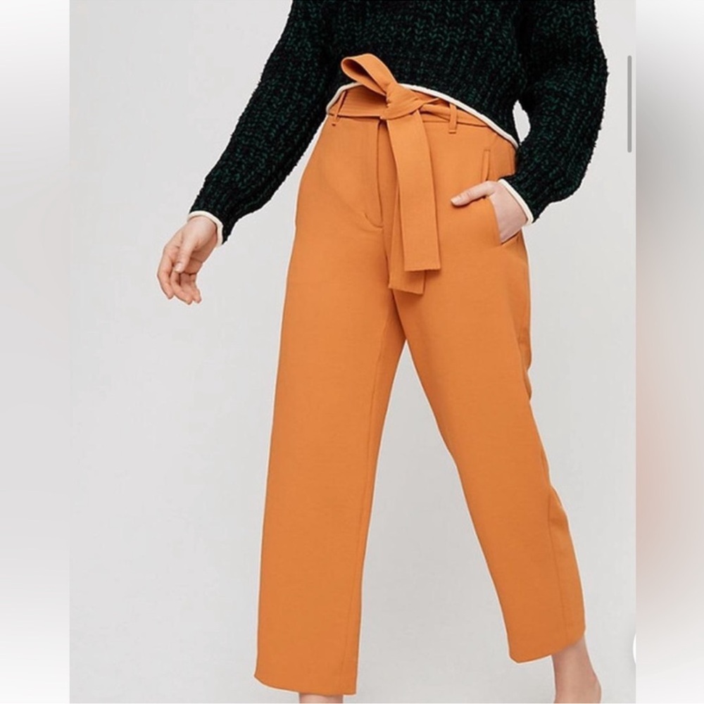 Wilfred JALLADE Tie Front High Waisted Crepe Pants. NWOT